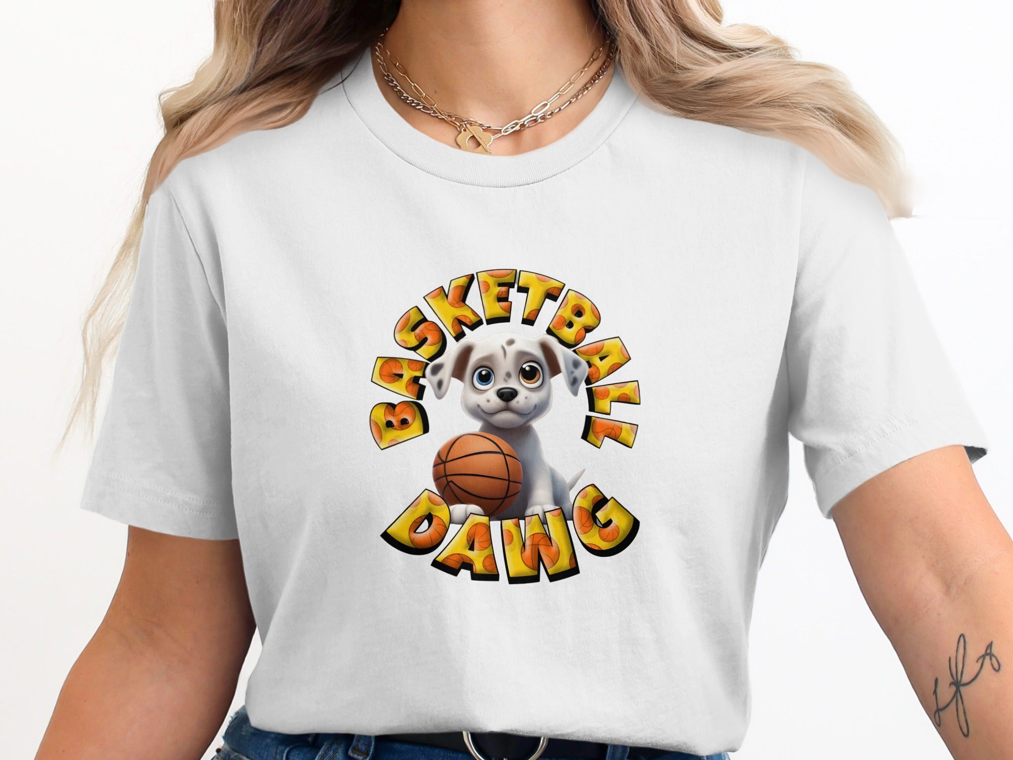 Basketball Dawg Graphic Tee Comfortable Fit