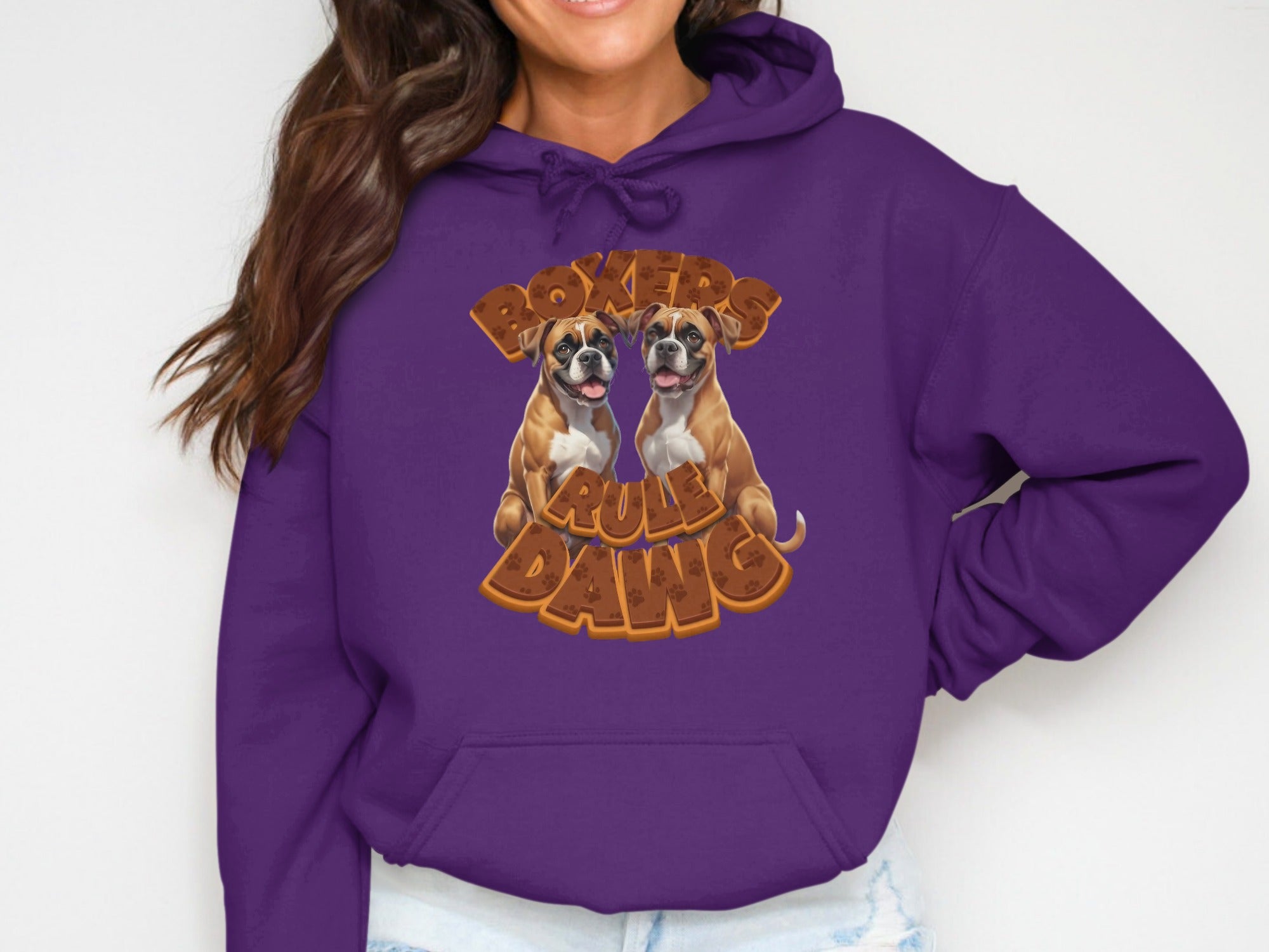 Boxers Rule Dawg Graphic Hoodie