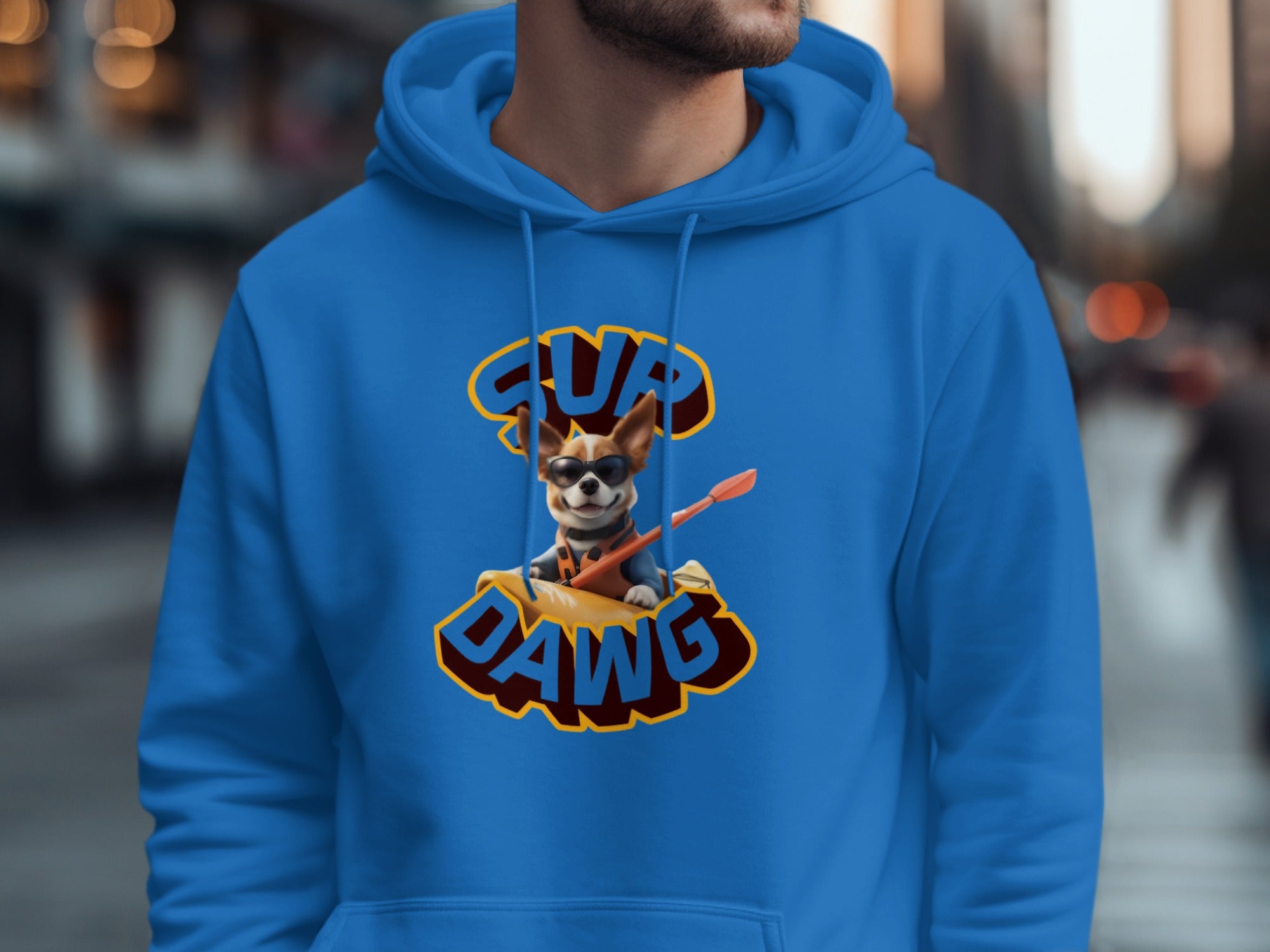 Surf Dawg Graphic Hoodie for Casual Style