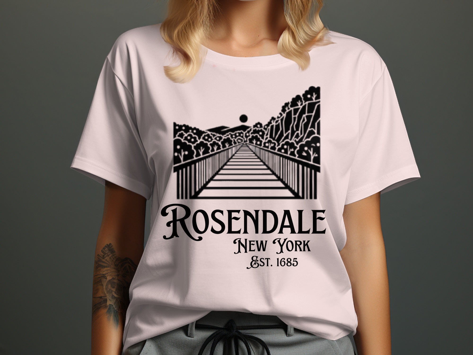 Rosendale New York Est. 1685 Scenic T-shirt