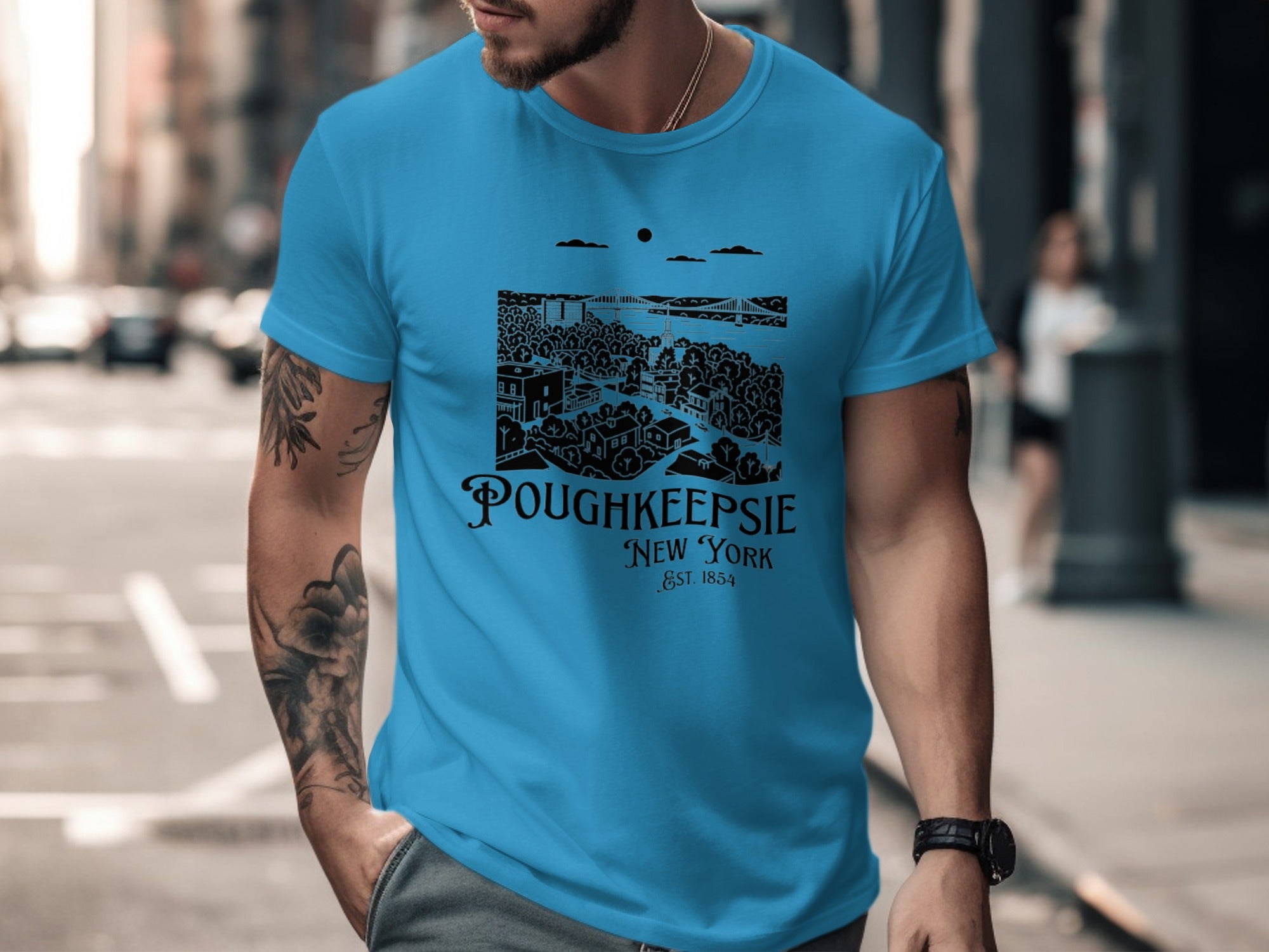 Poughkeepsie New York EST.1854 Graphic T-shirt