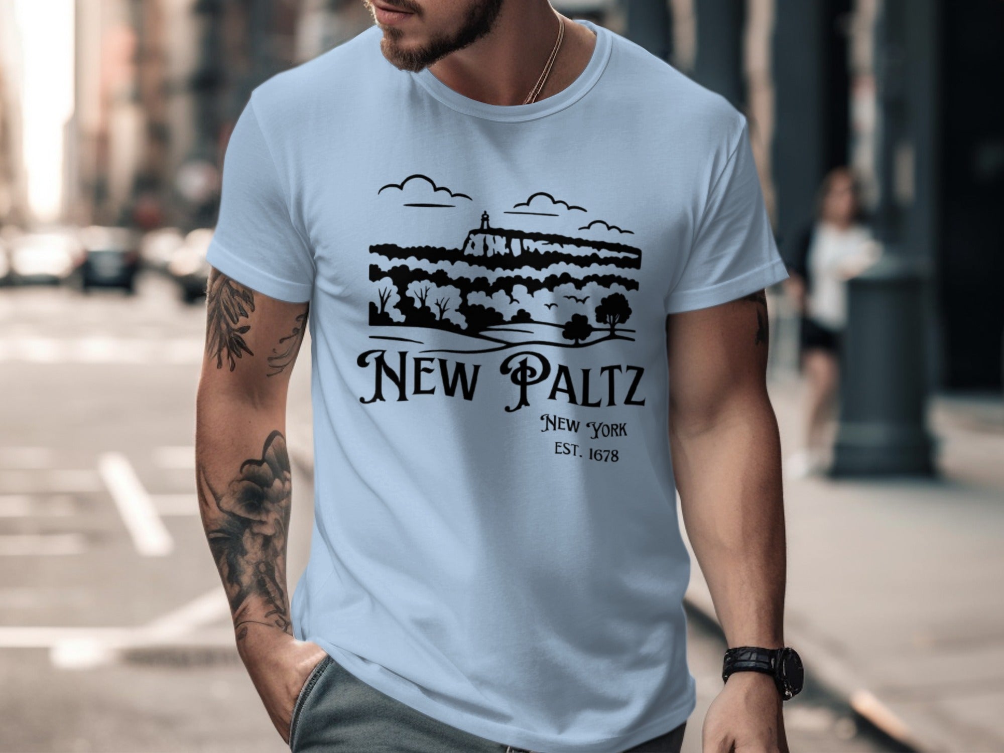 New Paltz New York Est 1678 Graphic T-Shirt