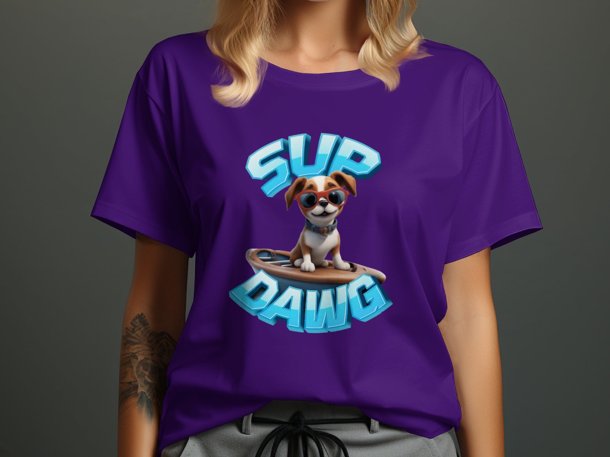 Sup Dawg Cartoon Dog with Sunglasses product