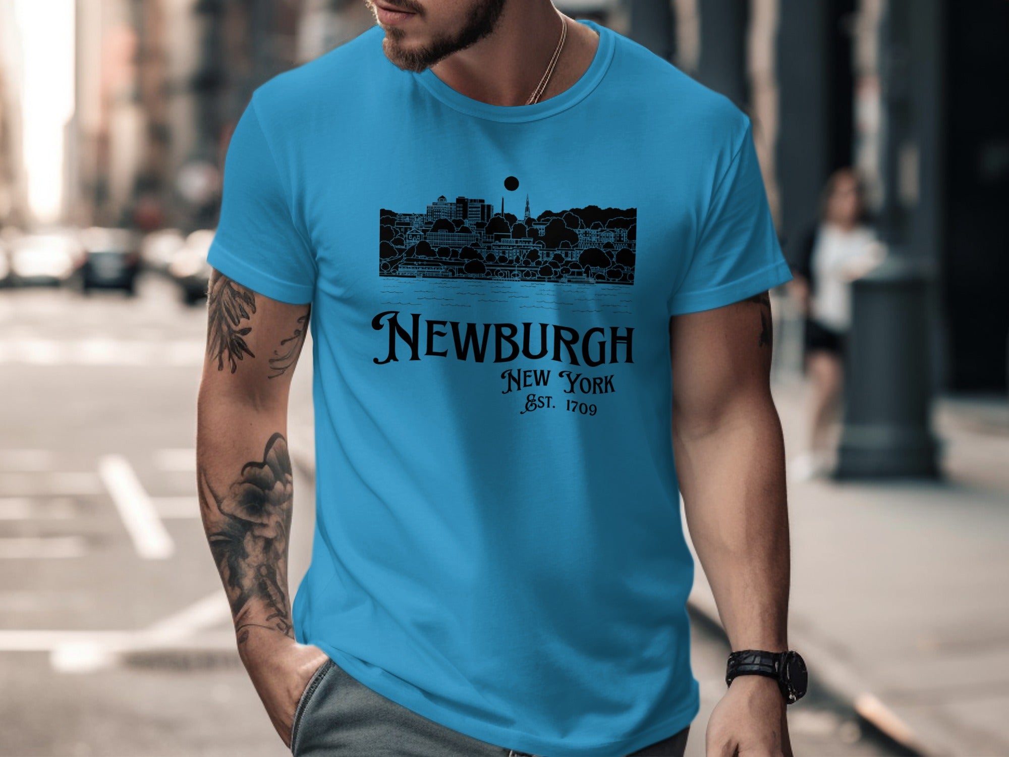 Stylish Newburgh New York Est. 1709 Graphic T-Shirt