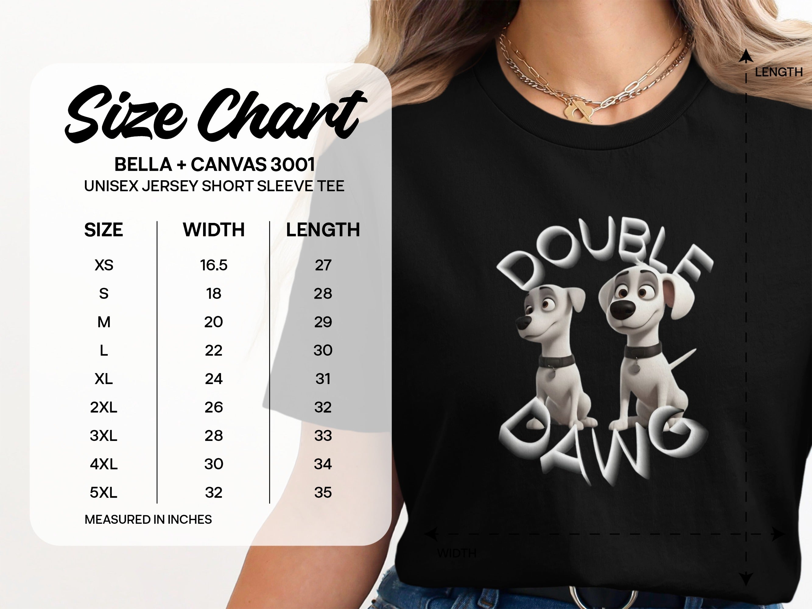 Double Dawg Graphic Tee Shirt for Casual Wear