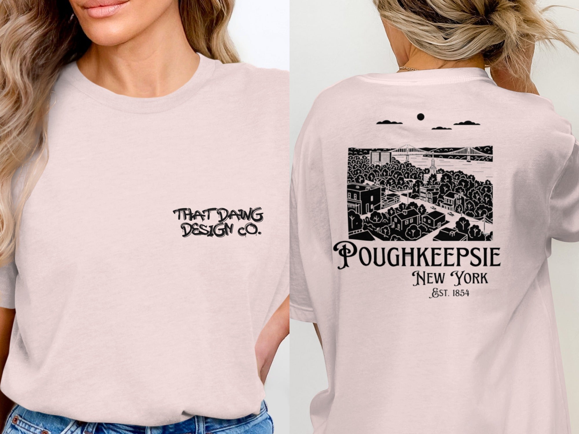 Poughkeepsie New York Est 1854 That Dang Design Co shirt