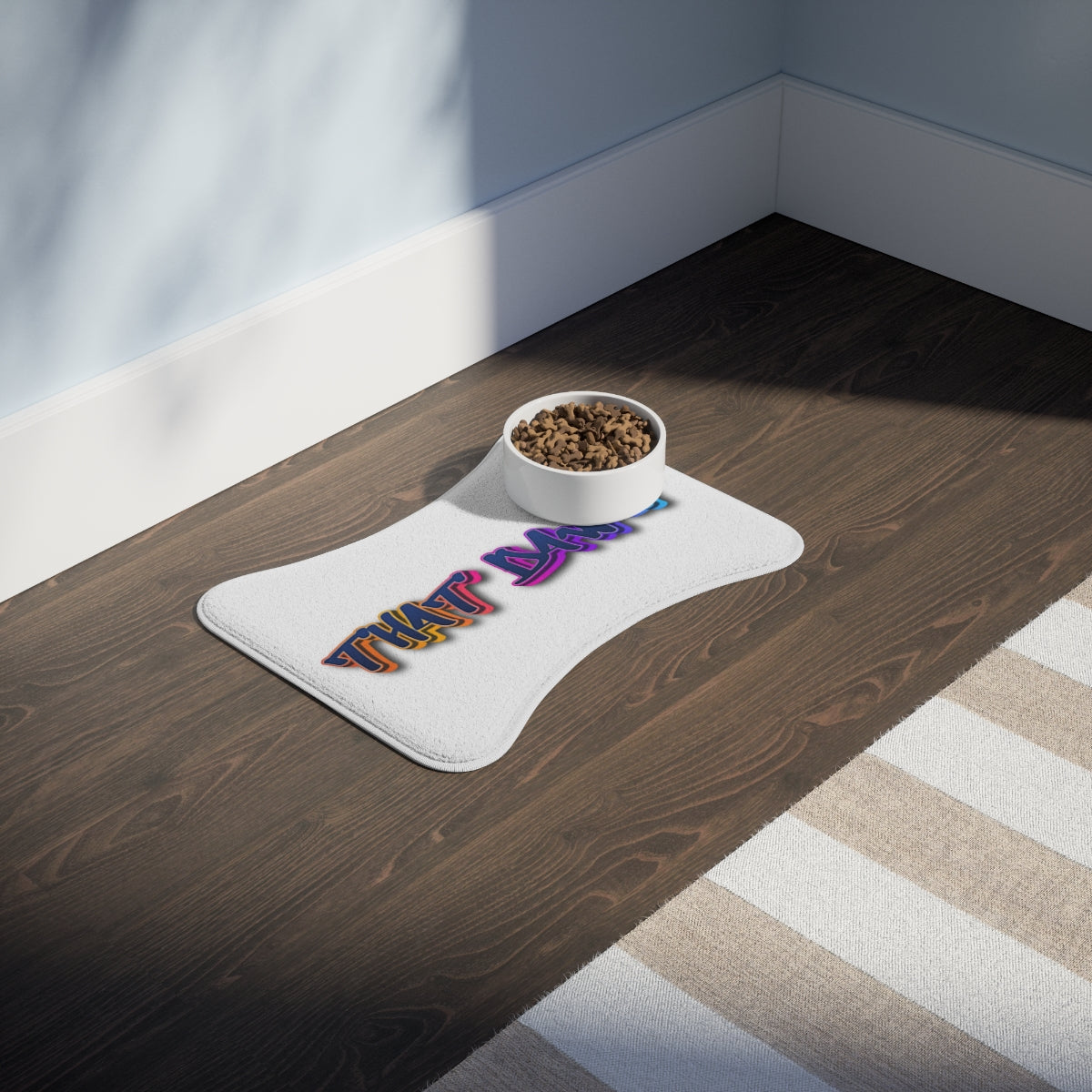 Vibrant Cat Bowl Mat for Stylish Pet Spaces
