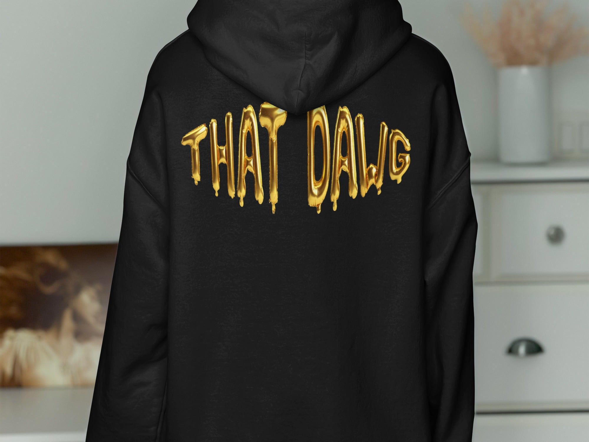 THAT DAWG Dripping Gold Text Hoodie product