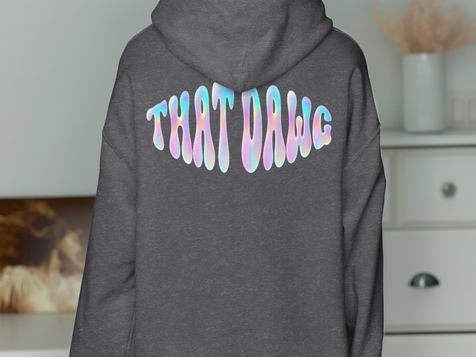 THAT VIBE Colorful Gradient Text Hoodie product
