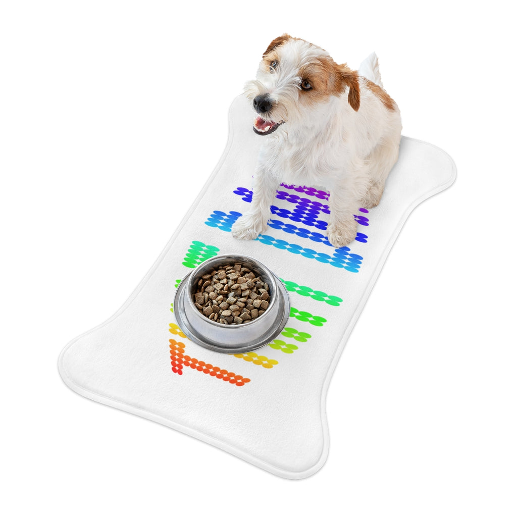 Colorful Arrow Design Dog Food Mat