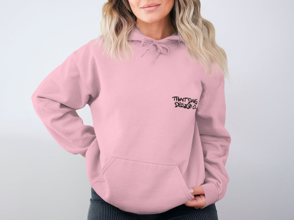 That Thing Design Co. Pink Hoodie Fashion Apparel