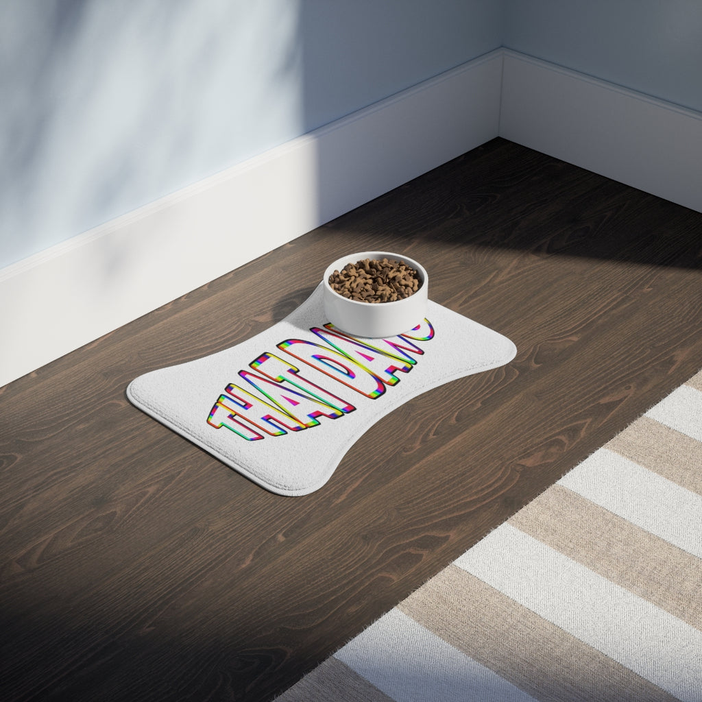 Colorful Fun Design Pet Food Bowl Mat Product