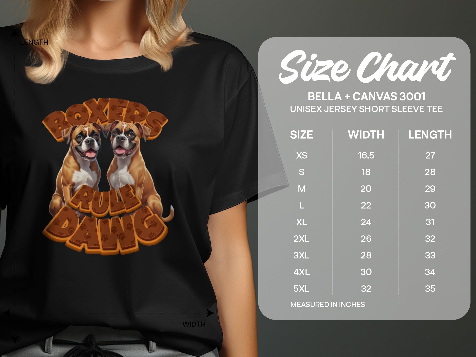 Boxers Rule Dawg Bella Canvas 3001 Unisex Jersey Shirt