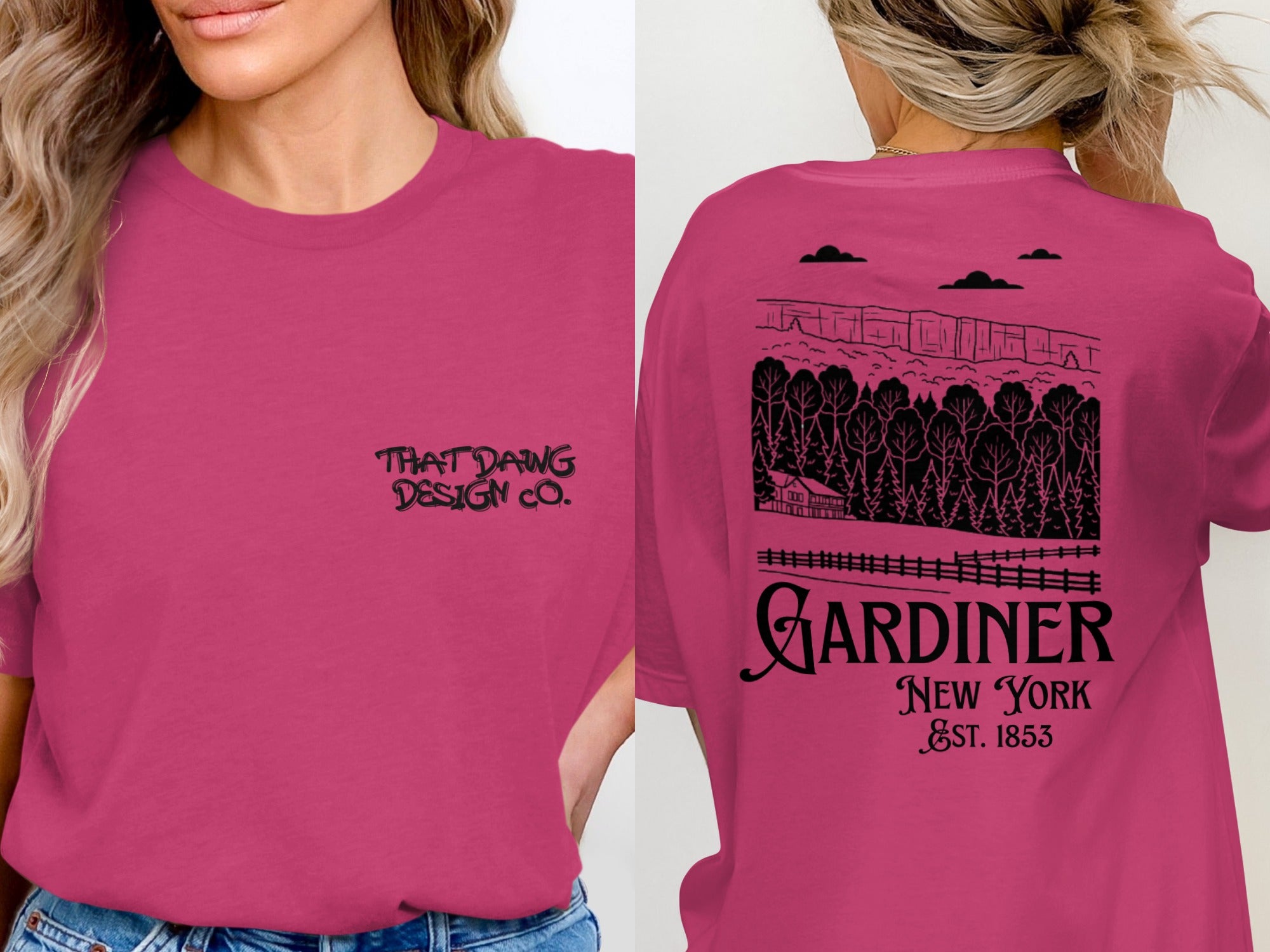 That Dang Design Co Gardiner New York Est 1853 Tee