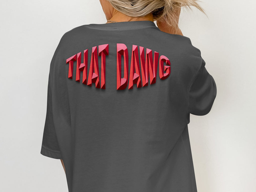 Trendy Graphic Print THAT DAWG Slogan T-Shirt product type