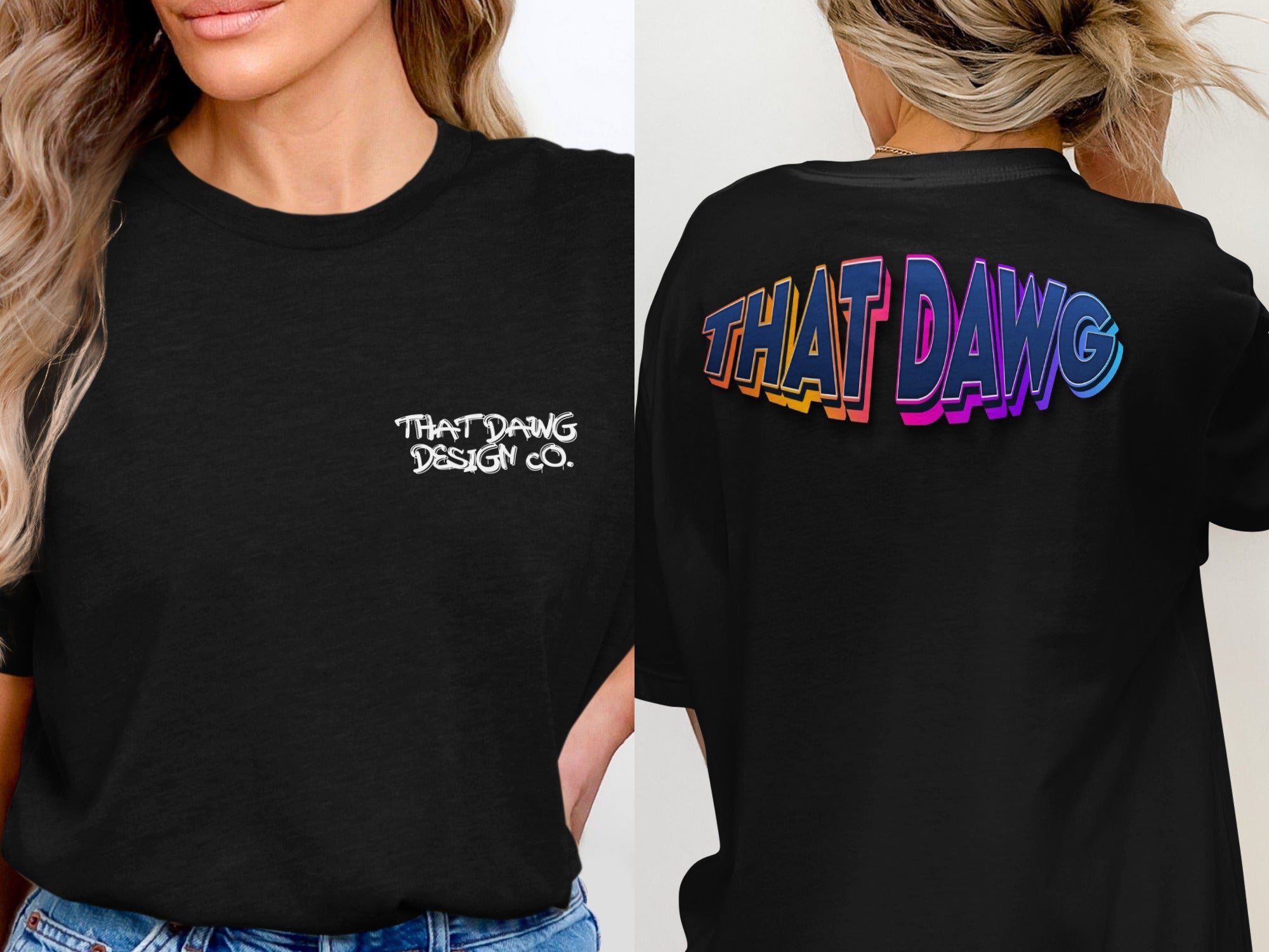 Colorful That Dawg Design Co Black T-shirt product