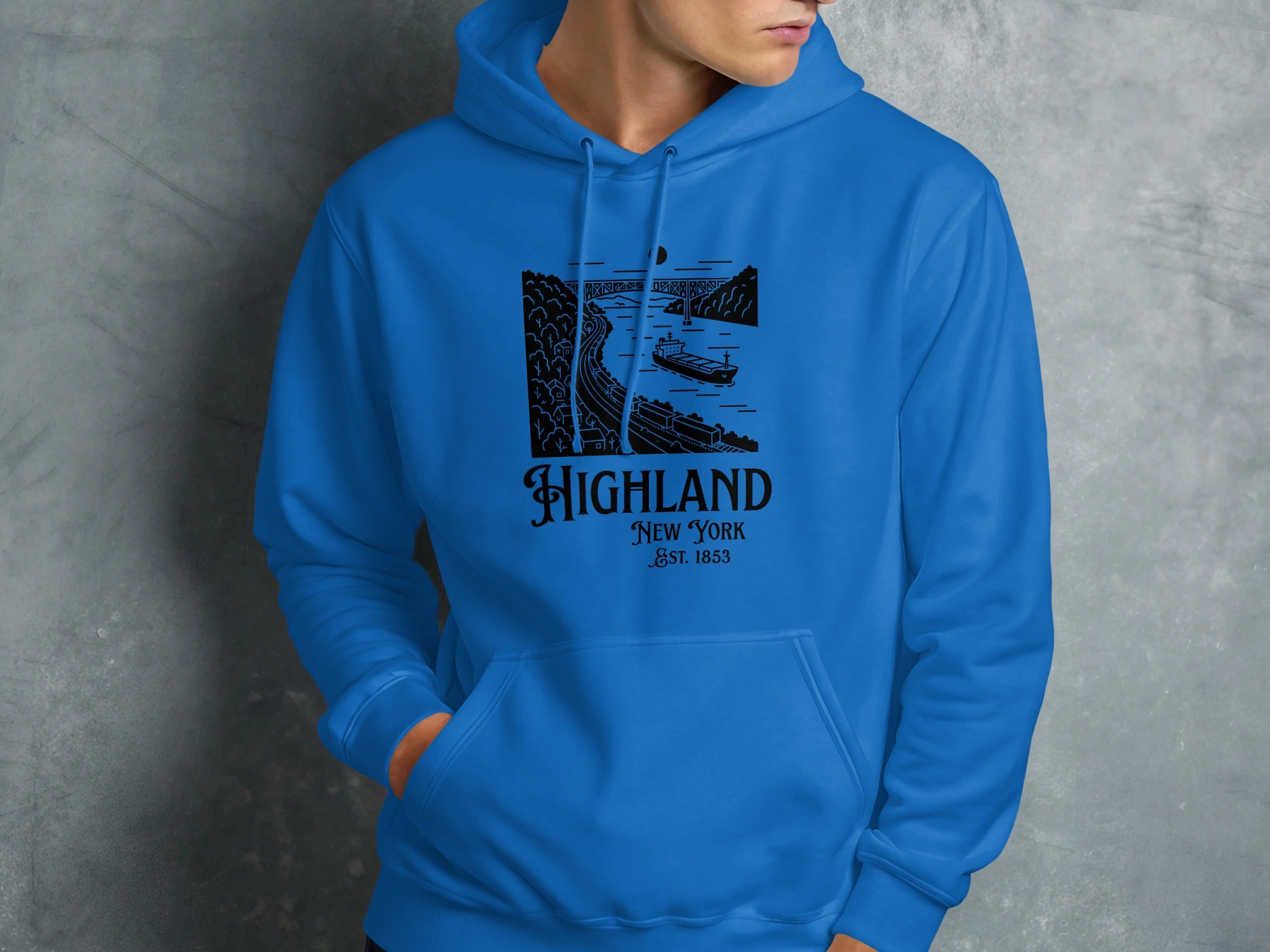 Highland New York Est 1833 Blue Hoodie product