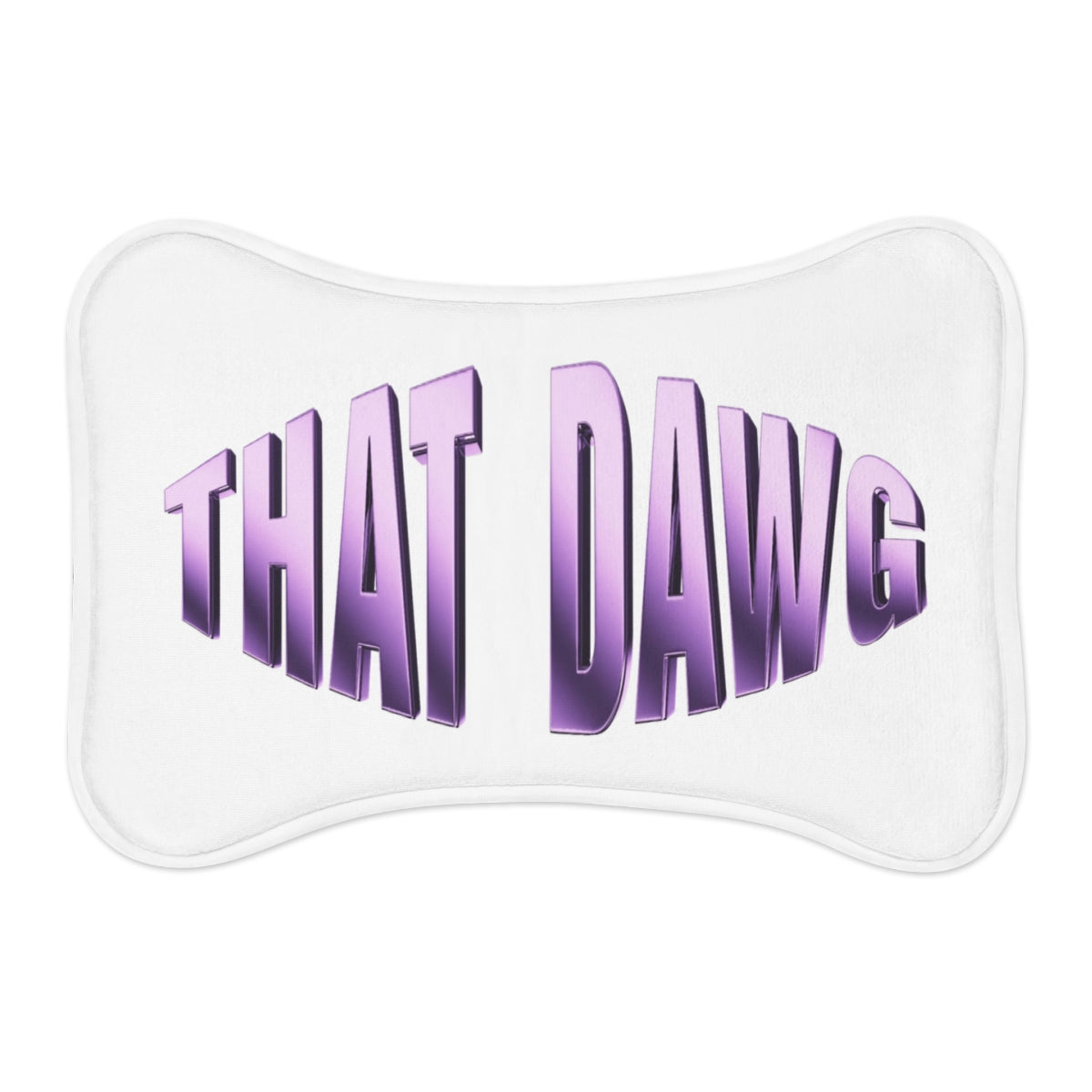 Fun Purple That Dawg Text Design Pillow Product