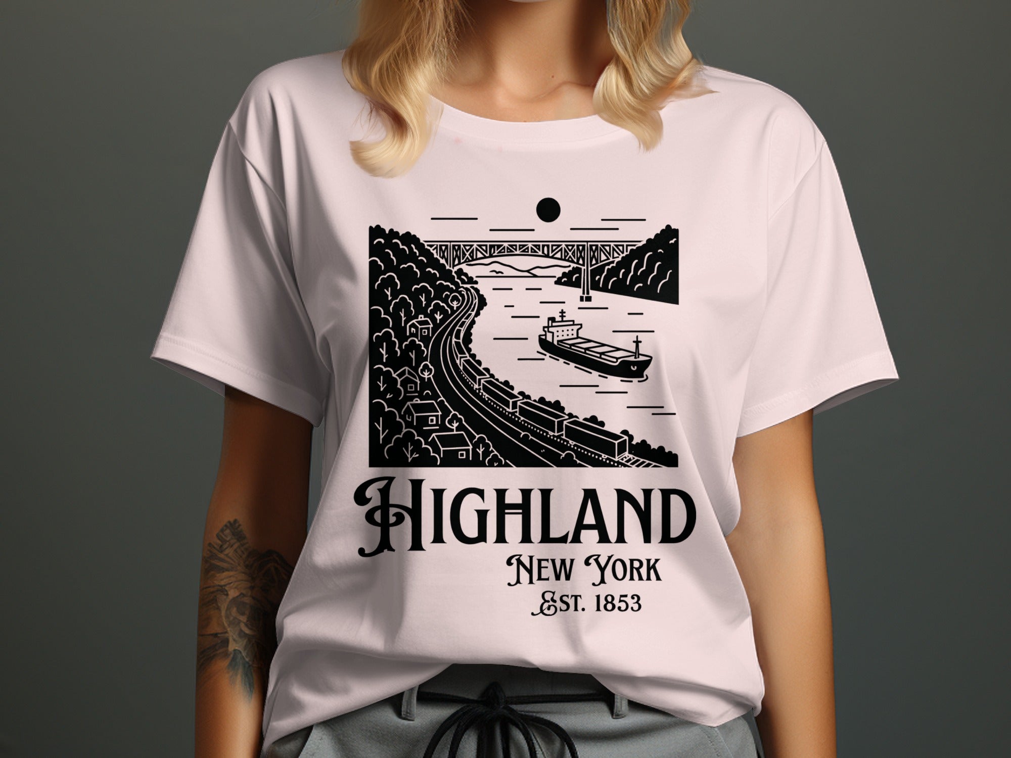 Highland New York EST 1853 Graphic T-Shirt