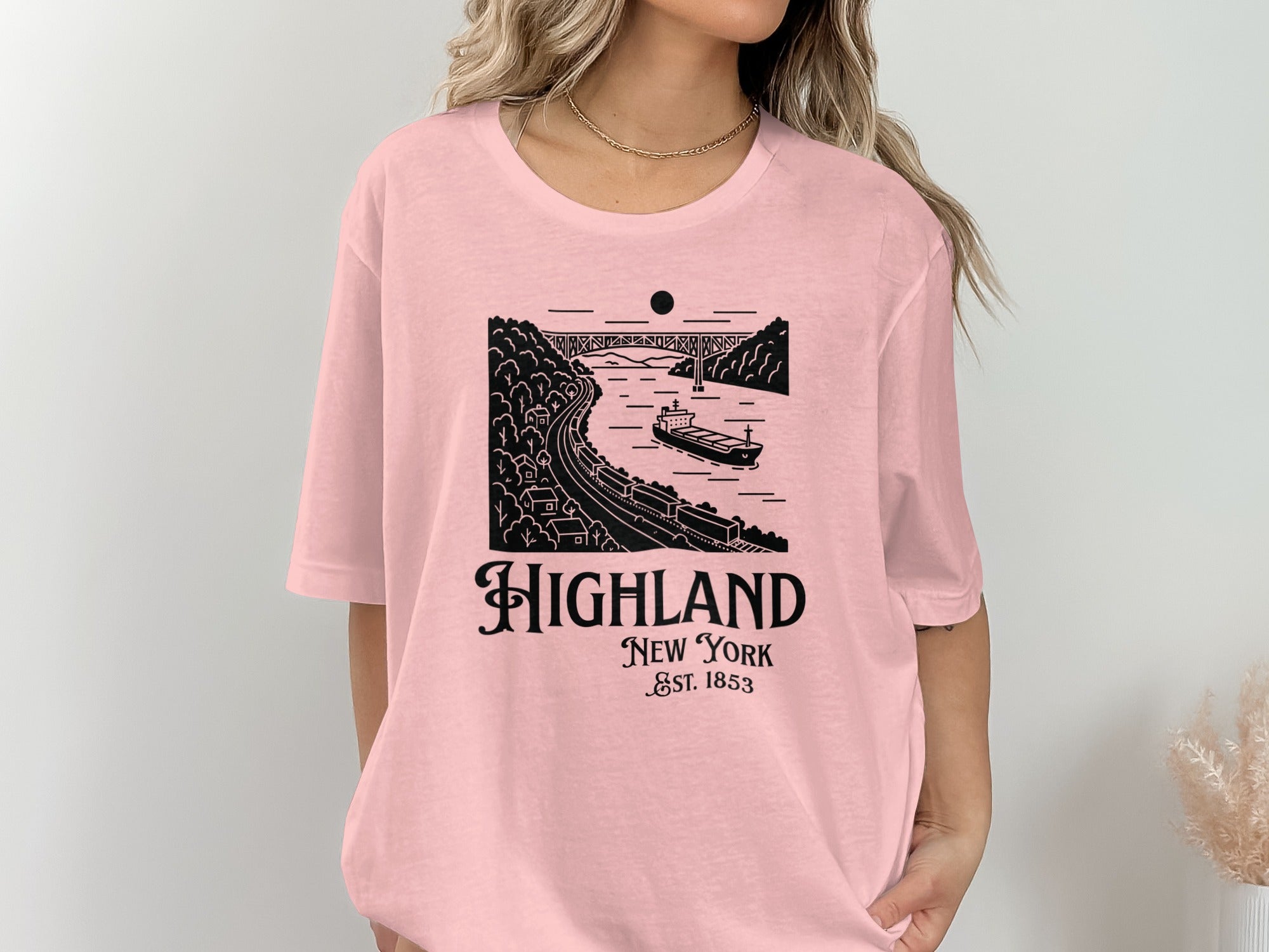 Highland New York EST 1853 Graphic Print T-Shirt