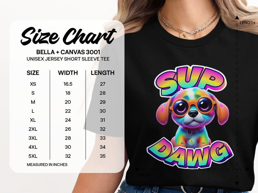Sup Dawg Vibrant Cute Puppy Unisex T-Shirt product