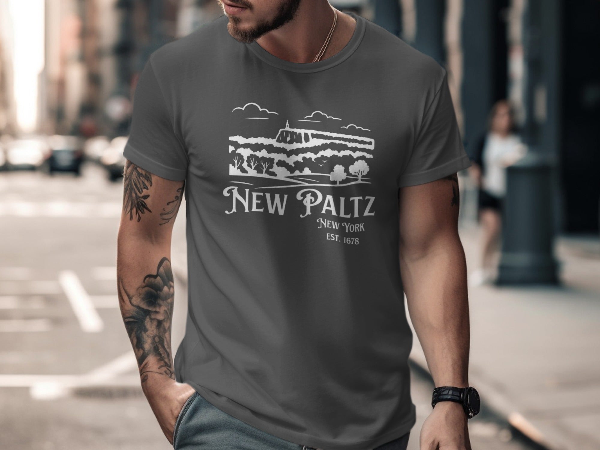New Paltz Scenic Design New York Graphic T-Shirt