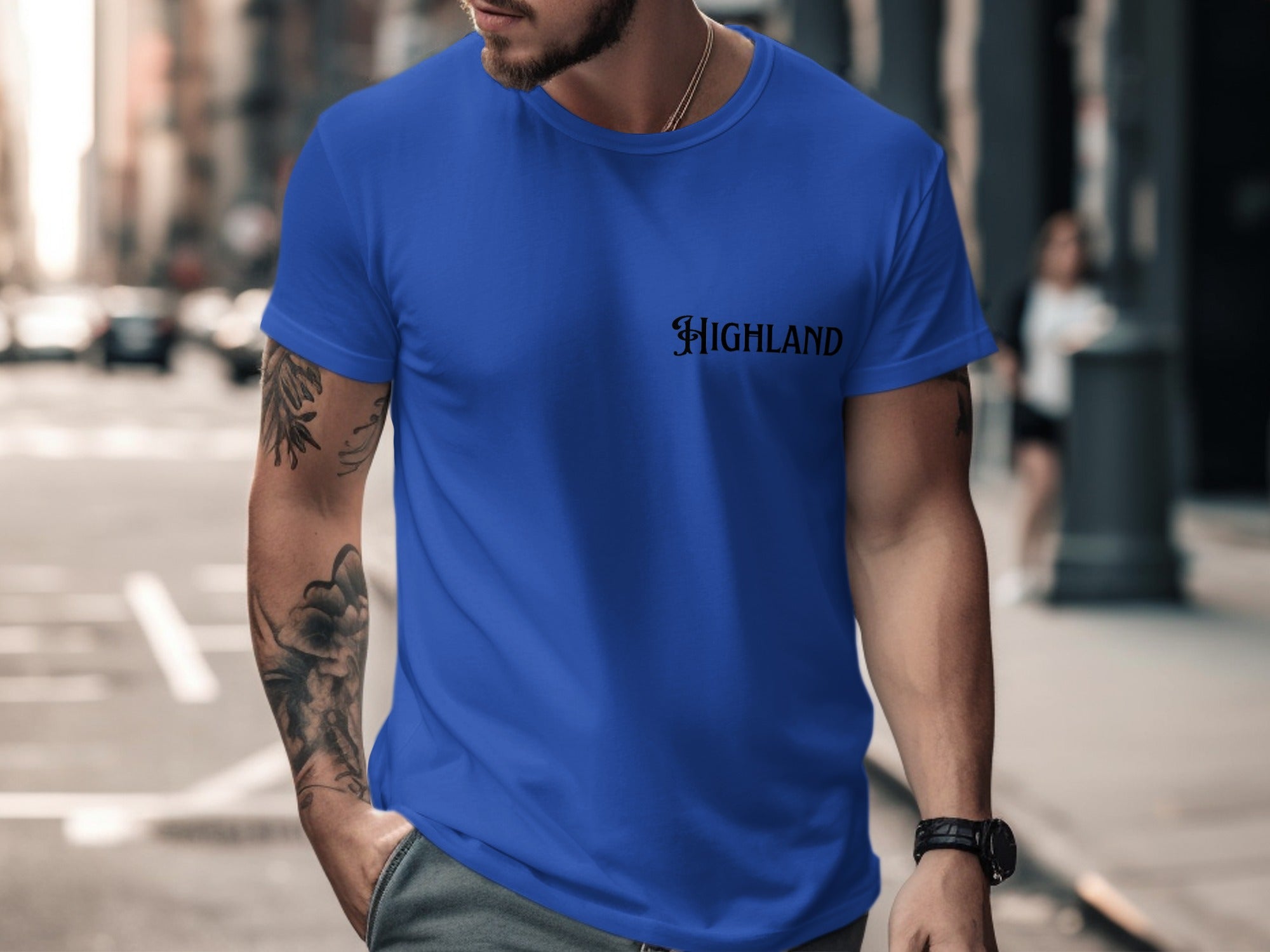 Highland Printed Design Casual Tee product