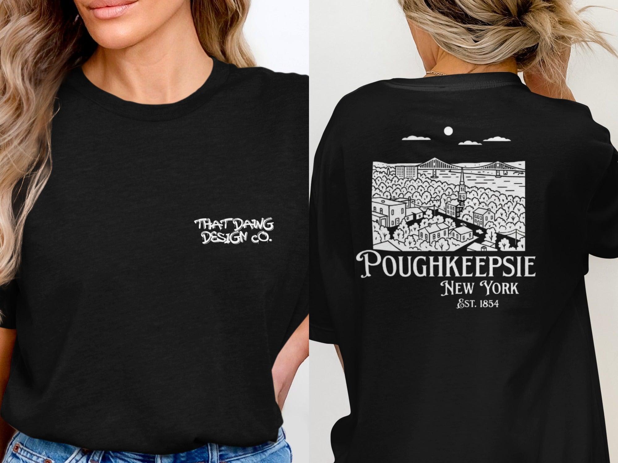 Poughkeepsie New York Est 1854 Graphic T-Shirt