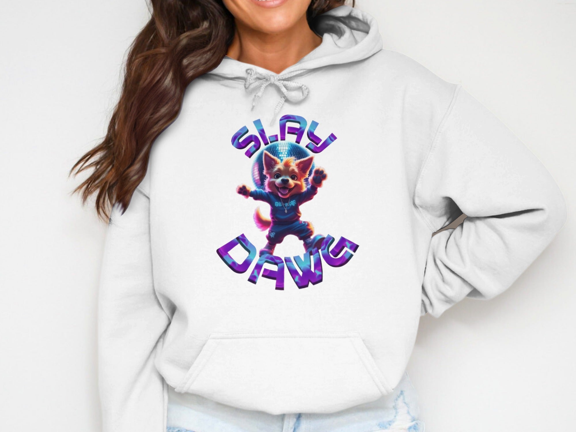 Slay Dawg Graphic Hoodie Fun and Unique Novelty product