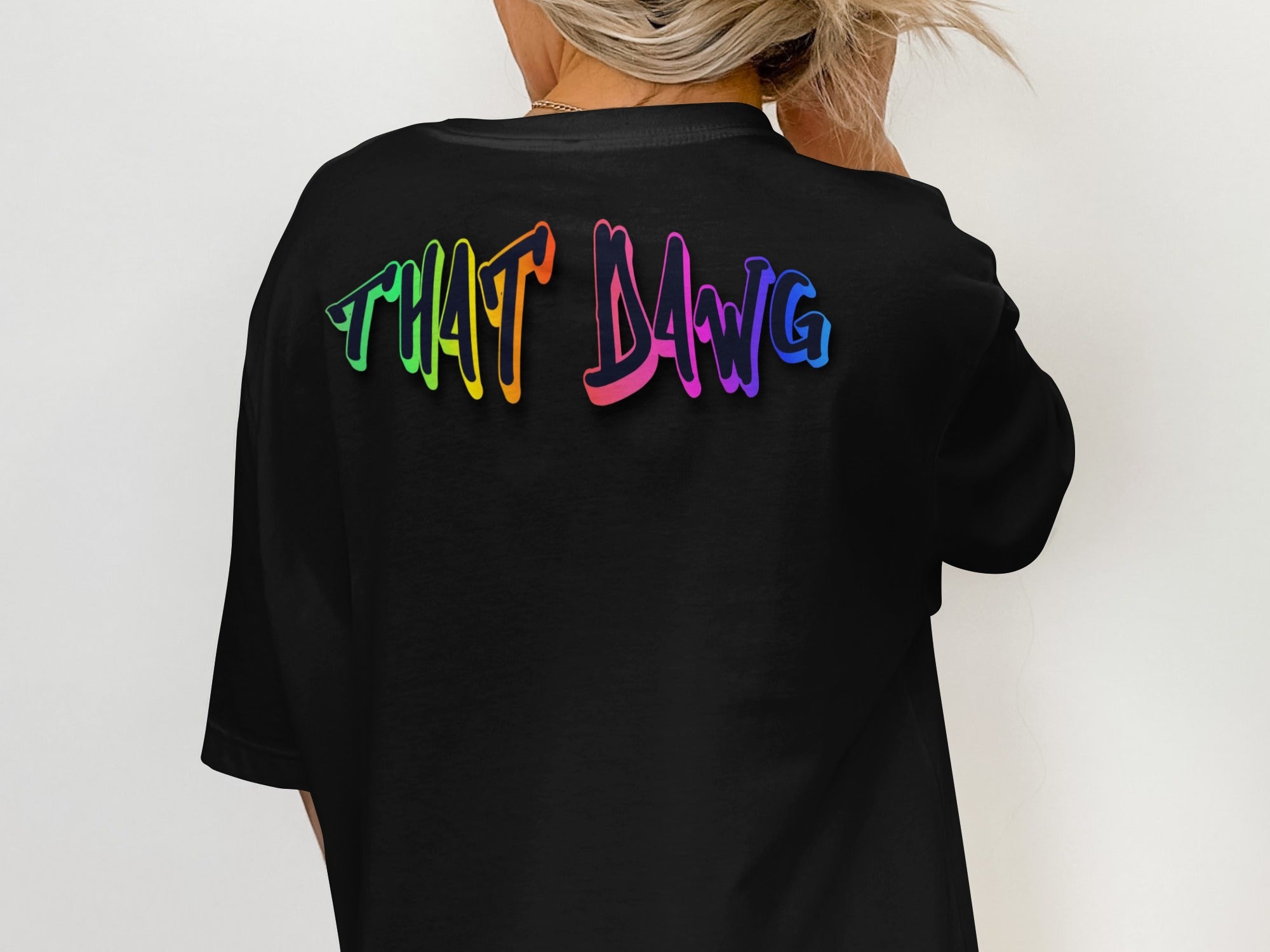 Colorful That Dawg Graphic Short Sleeve Shirt product