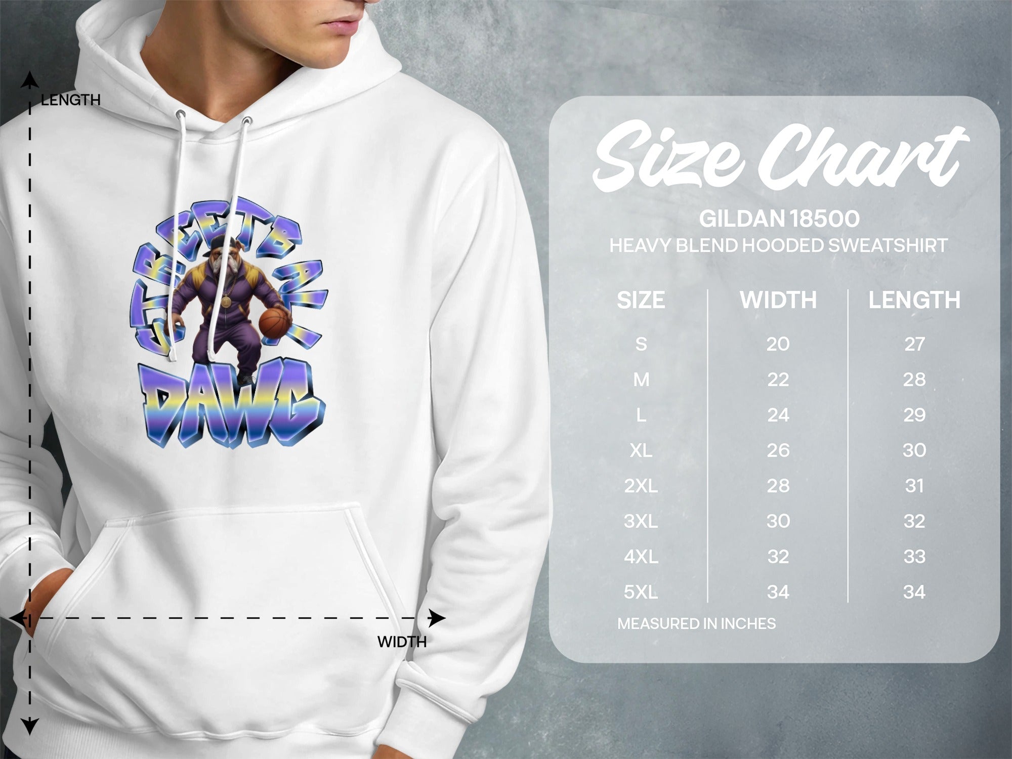 Basketball Dawg Graphic Hooded Sweatshirt product type