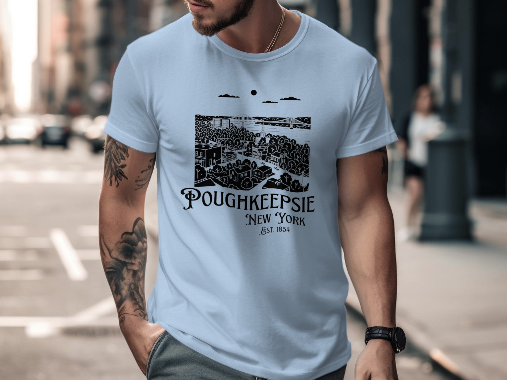 Poughkeepsie New York Est 1854 Graphic T-shirt