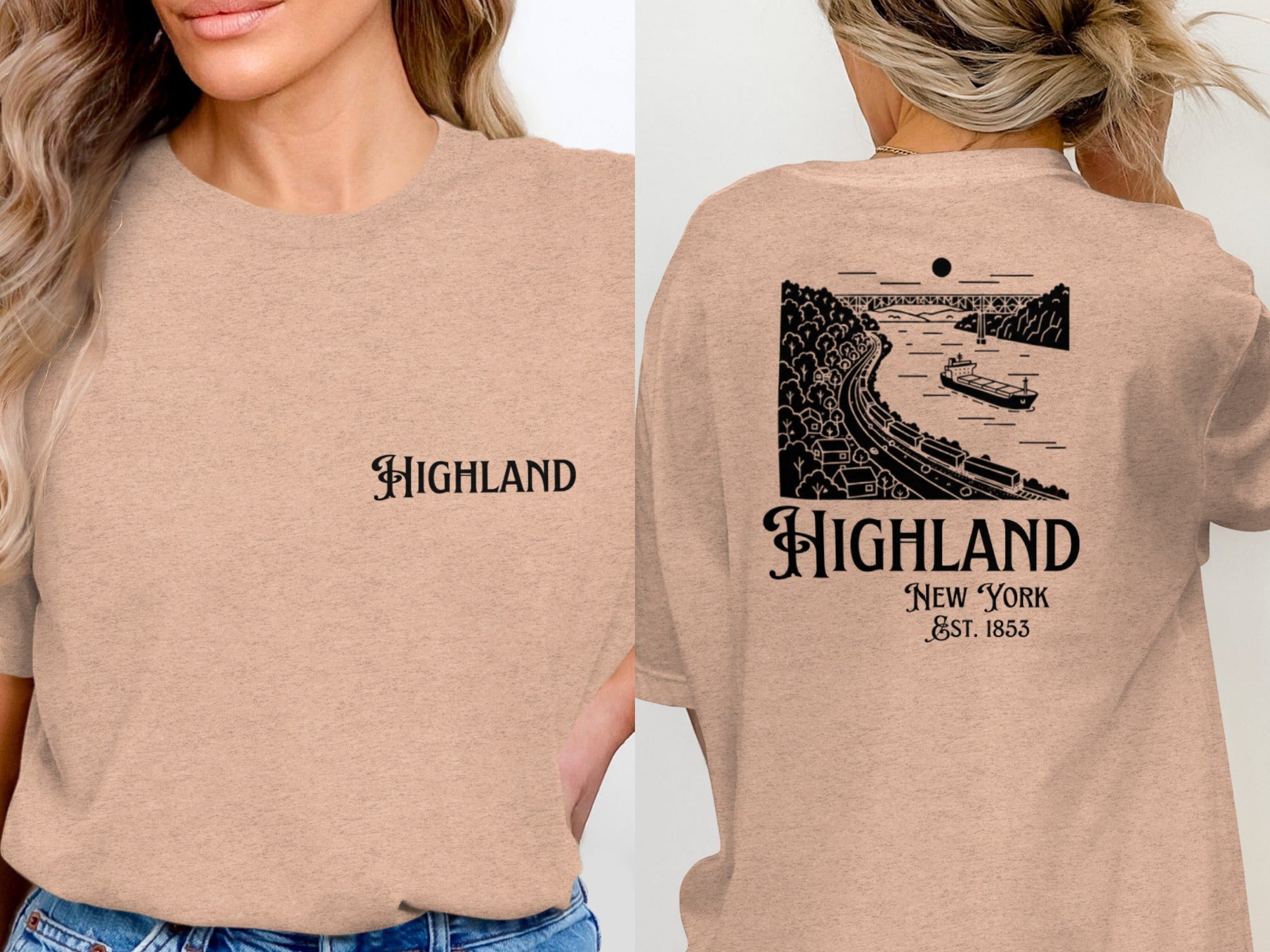 Highland New York Est. 1853 Graphic Tee Shirt product type