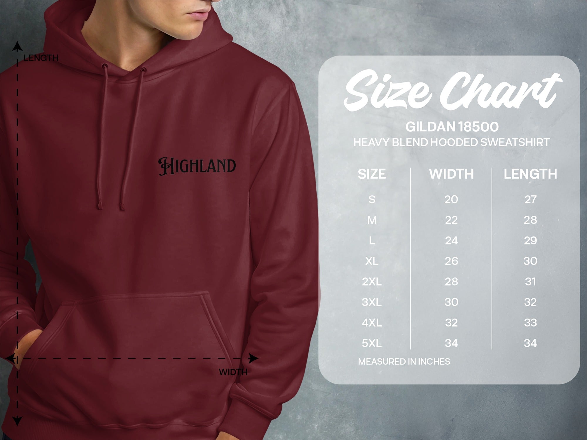 Highland Heavy Blend Hooded Sweatshirt product