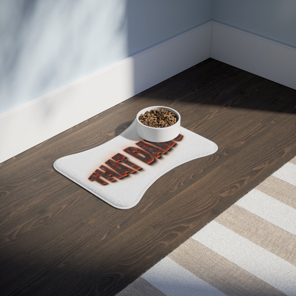 Team Dad Pet Food Mat For Feeding Area