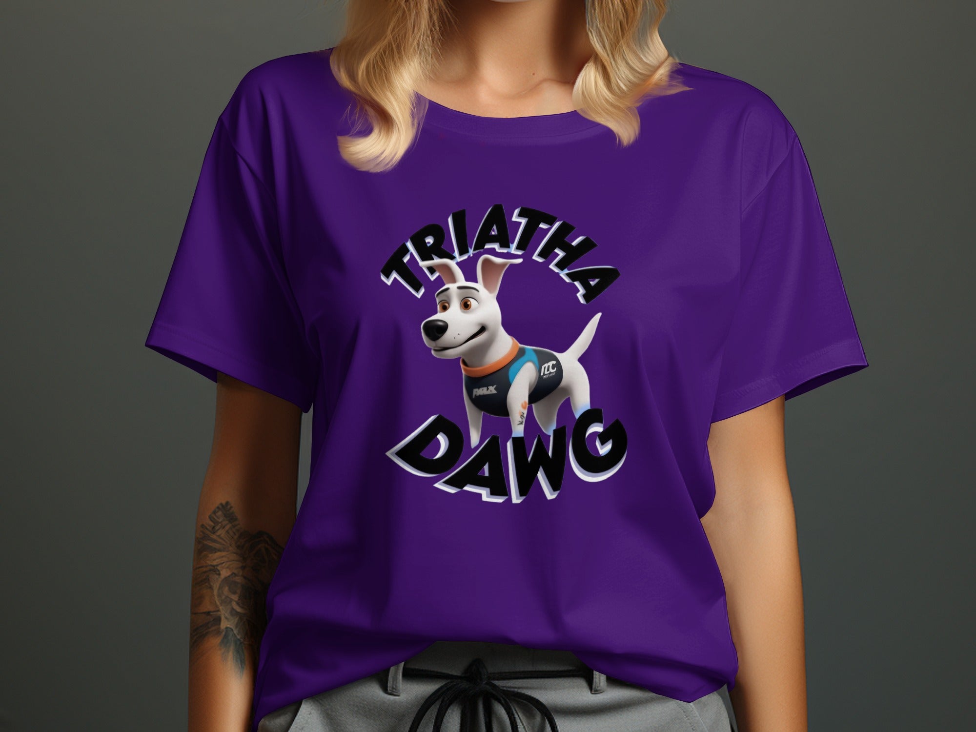 Triatha Dawg Graphic Tee for Dog Lovers