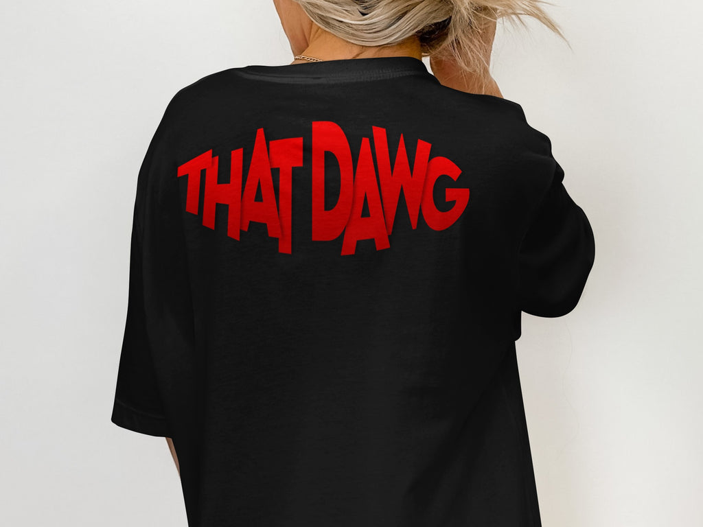 THAT DAWG Graphic Design Oversized Shirt product type