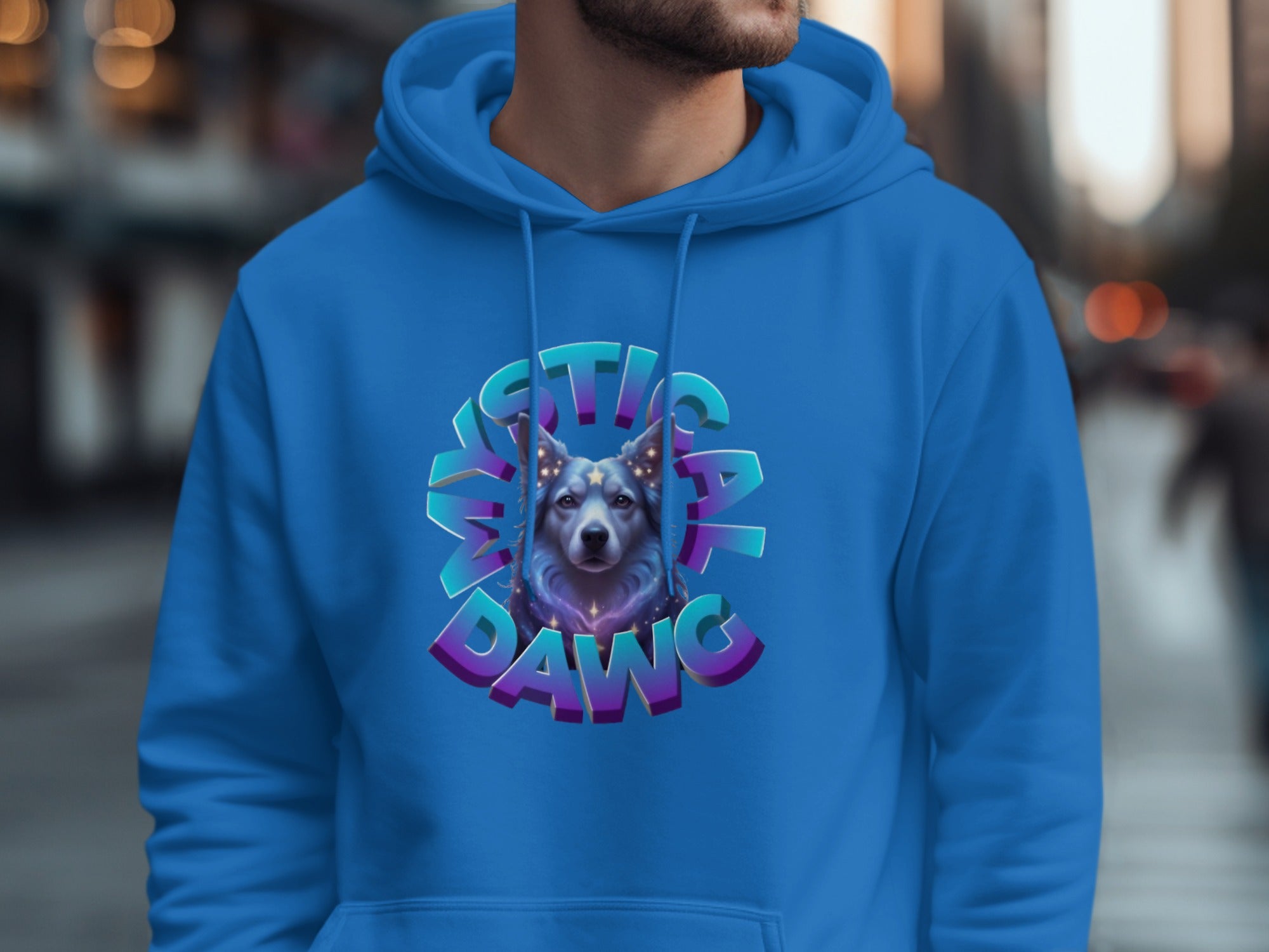 Mystical Dawg Graphic Design Hooded Sweatshirt product type