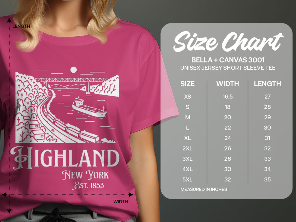 Highland New York Bella + Canvas 3001 short sleeve tee