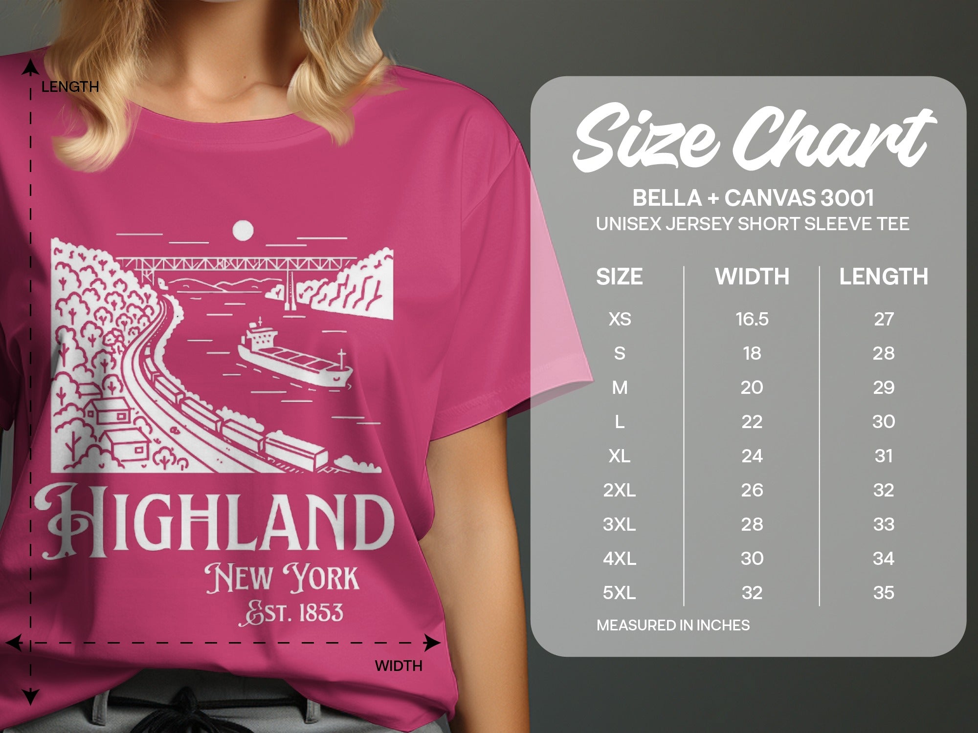 Highland New York Bella + Canvas 3001 short sleeve tee