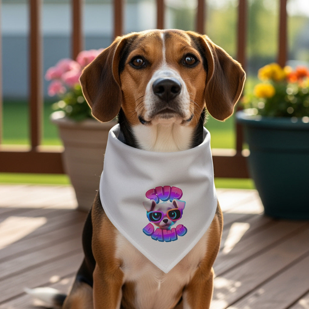 Cute Cartoon Puppy Design Bandana Dog Accessory product