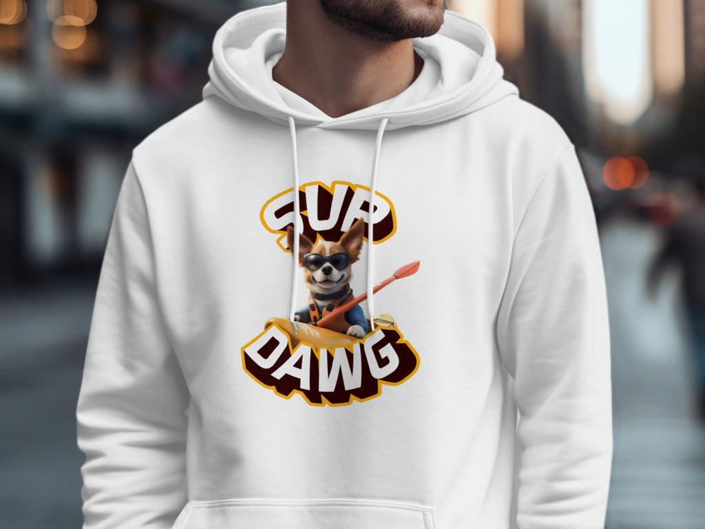 Fun Hoodie Featuring Sup Dawg Design for Casual Wear