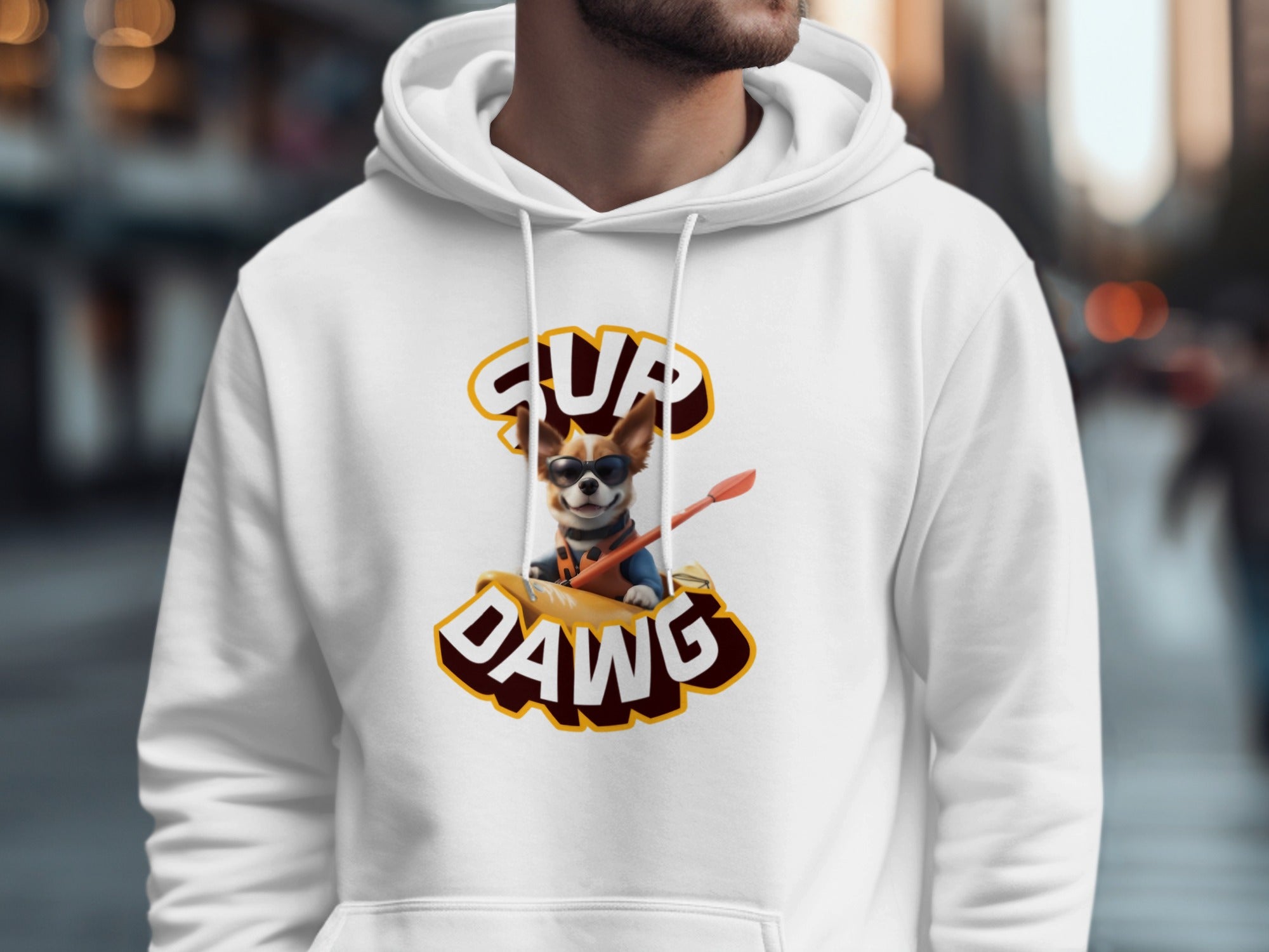 Fun Hoodie Featuring Sup Dawg Design for Casual Wear