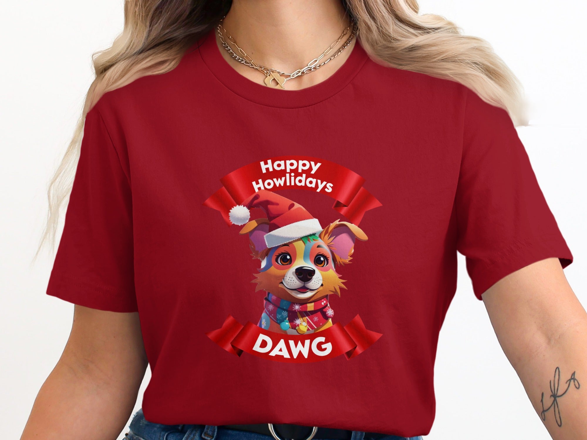 Happy Howlidays Dawg Festive Holiday T-Shirt