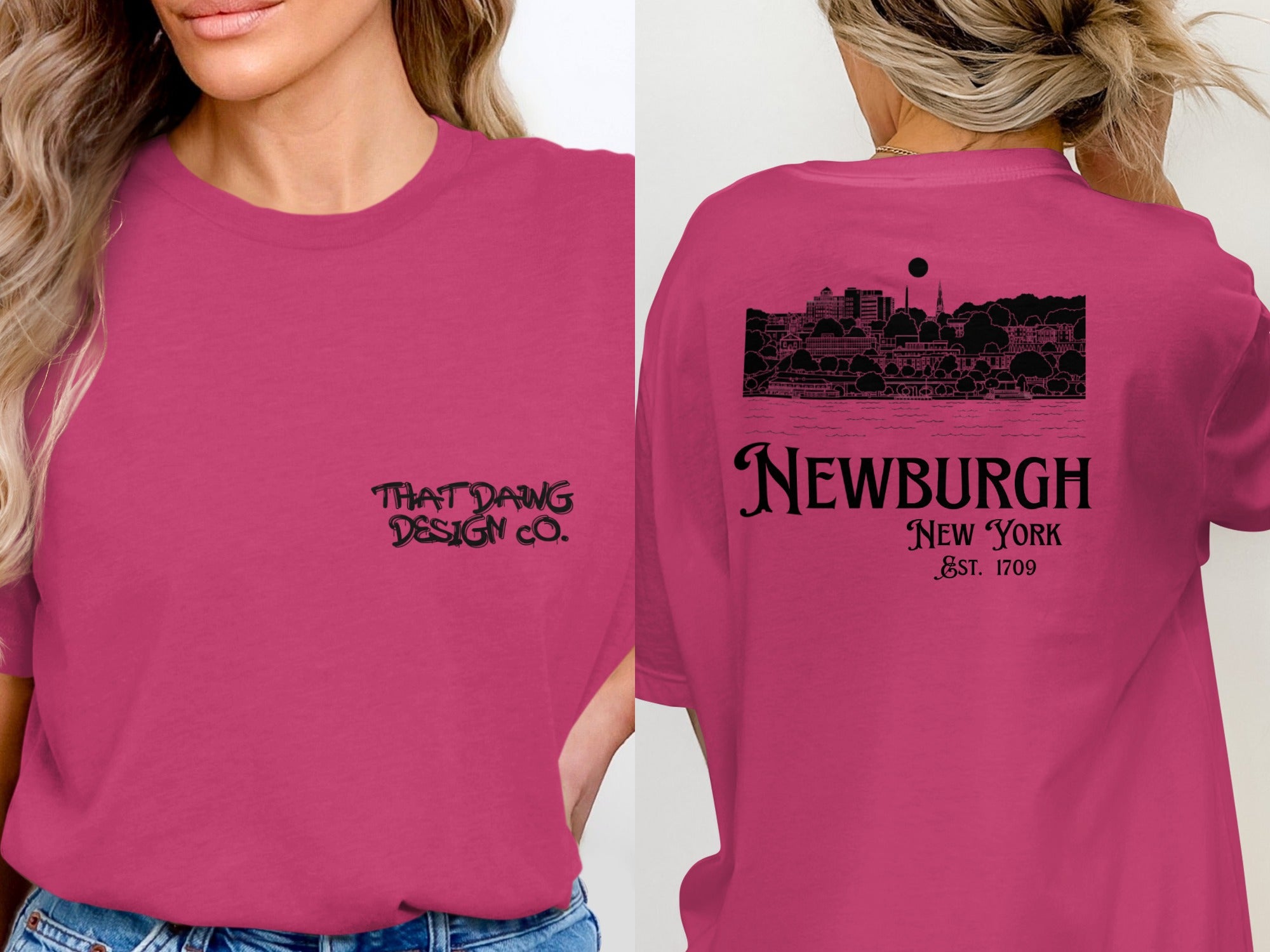 Newburgh New York Est 1709 Graphic T-Shirt Design
