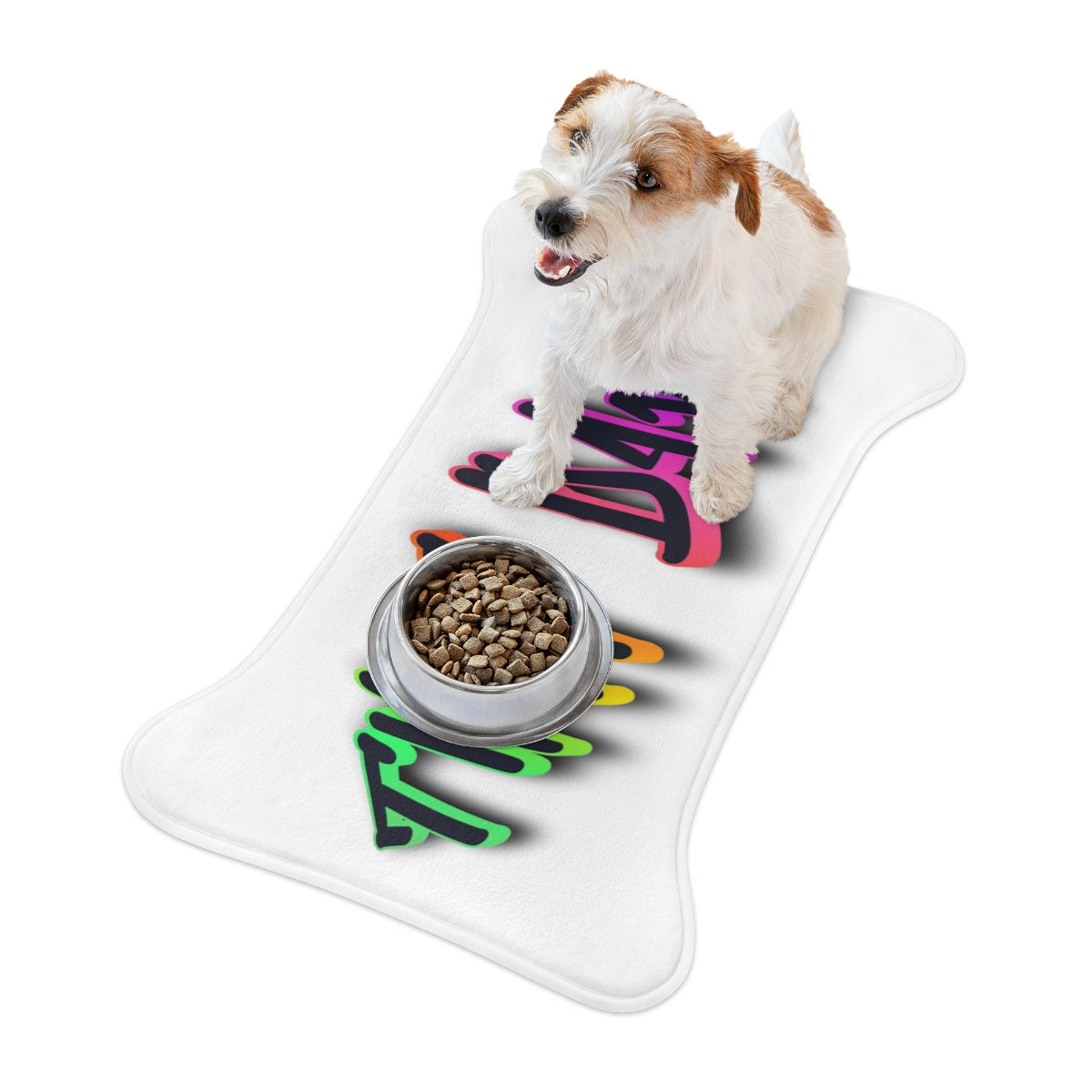 Colorful Pet Place Mat for Food and Water Bowls
