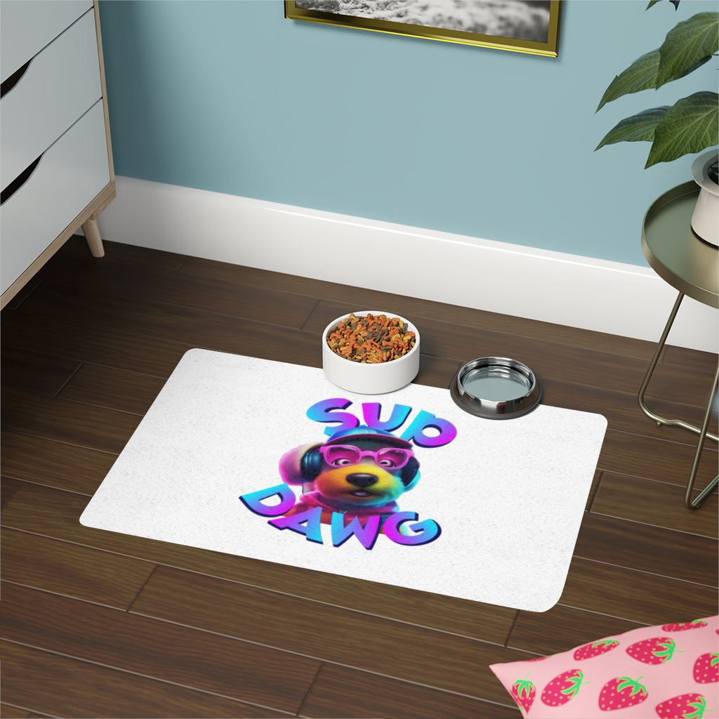 Sup Dawg Bear Graphic Pet Feeding Mat product type