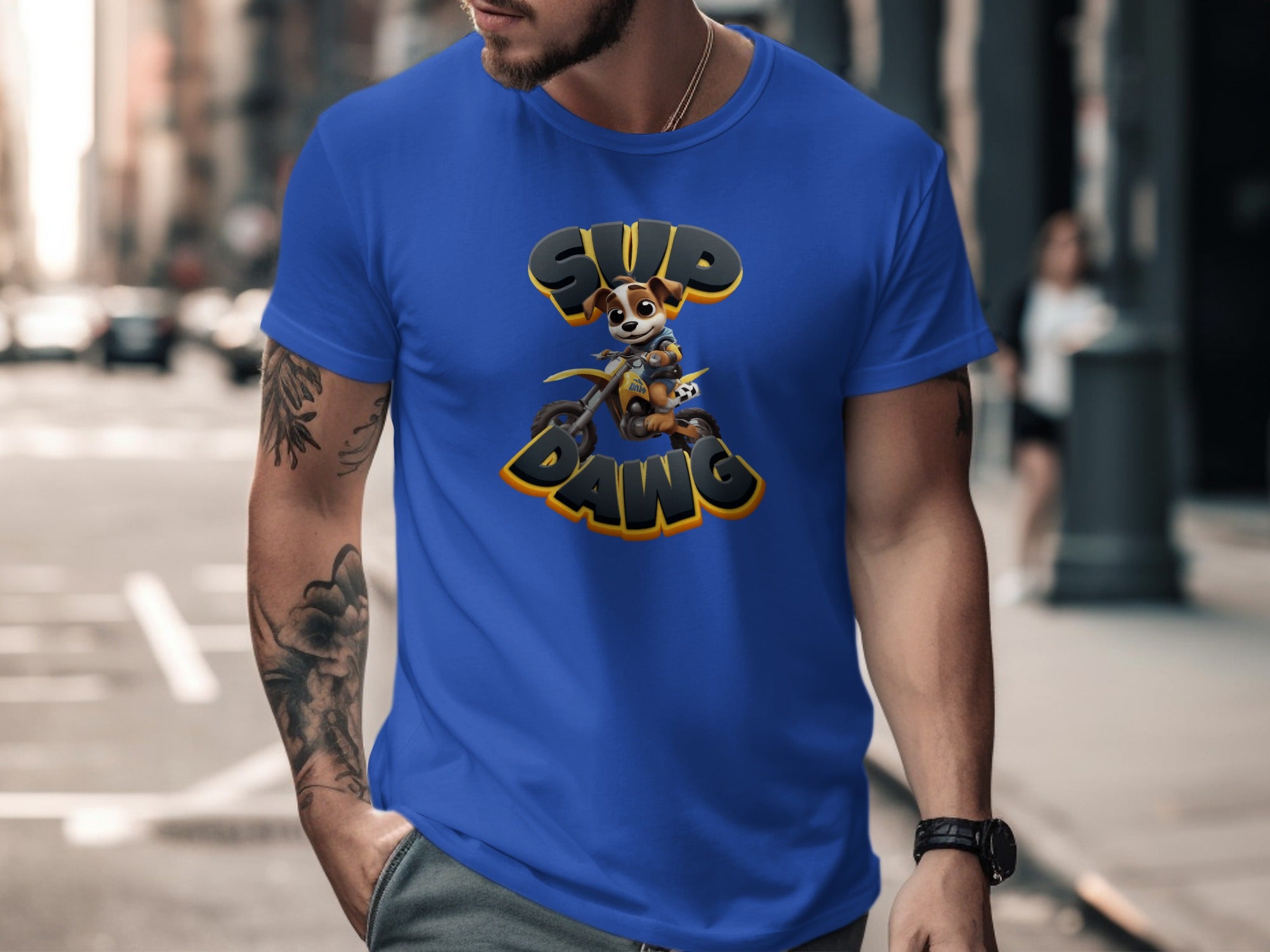 Sup Dawg Graphic Tee Casual Street Fashion Apparel