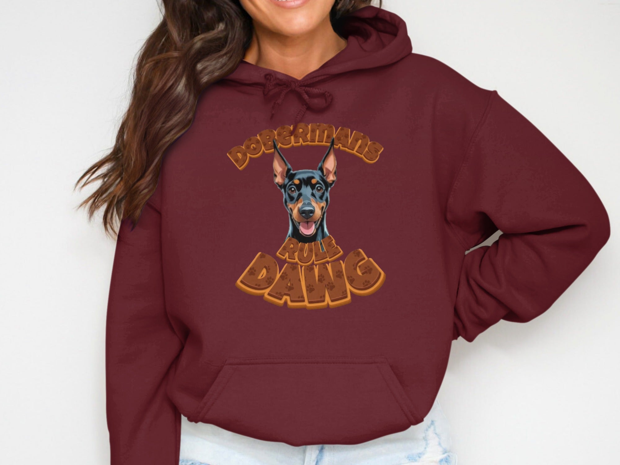 Dobermans Rule Dawg Graphic Hoodie Sweatshirt Product