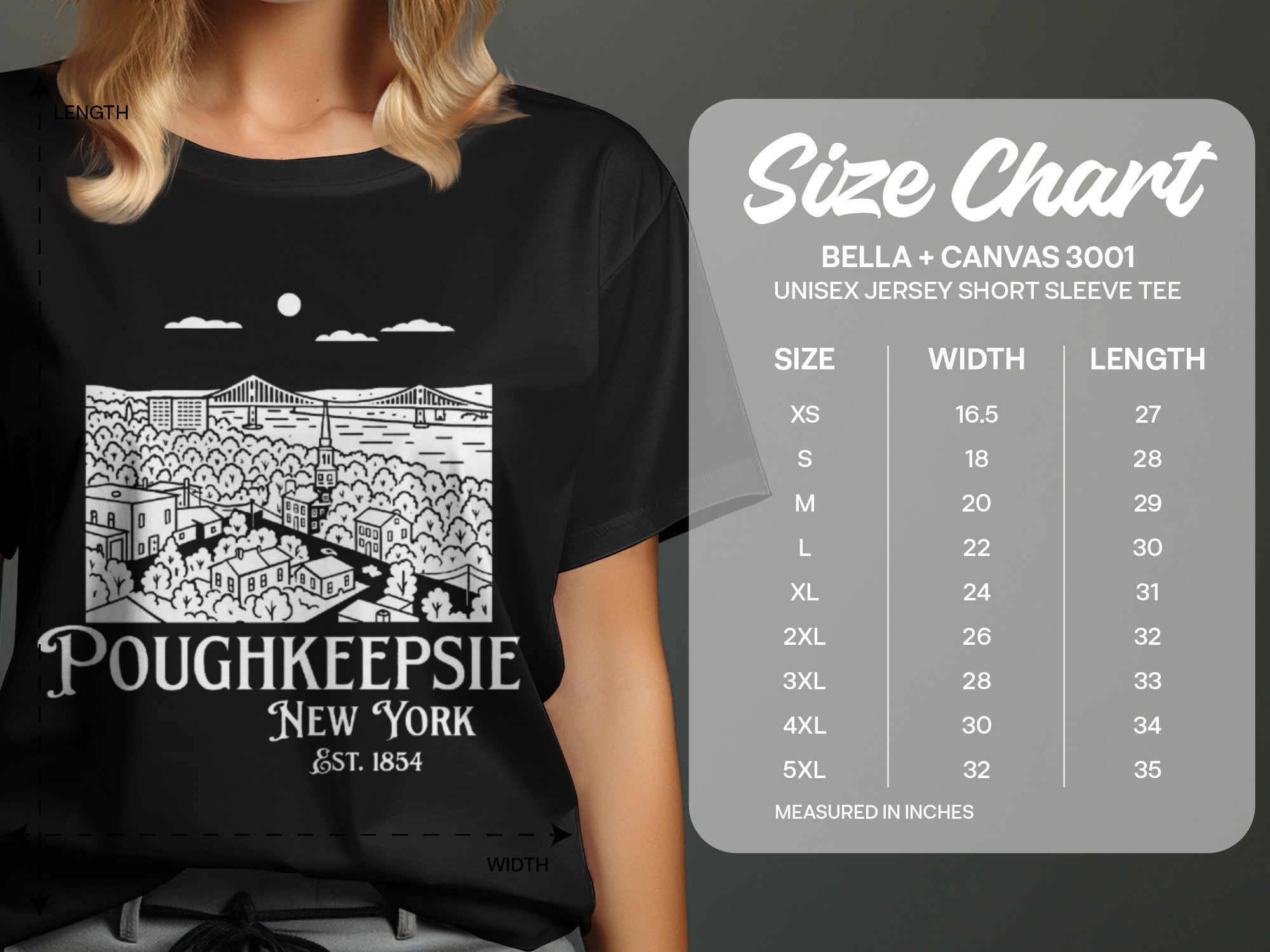 Poughkeepsie New York Est. 1854 Short Sleeve Tee
